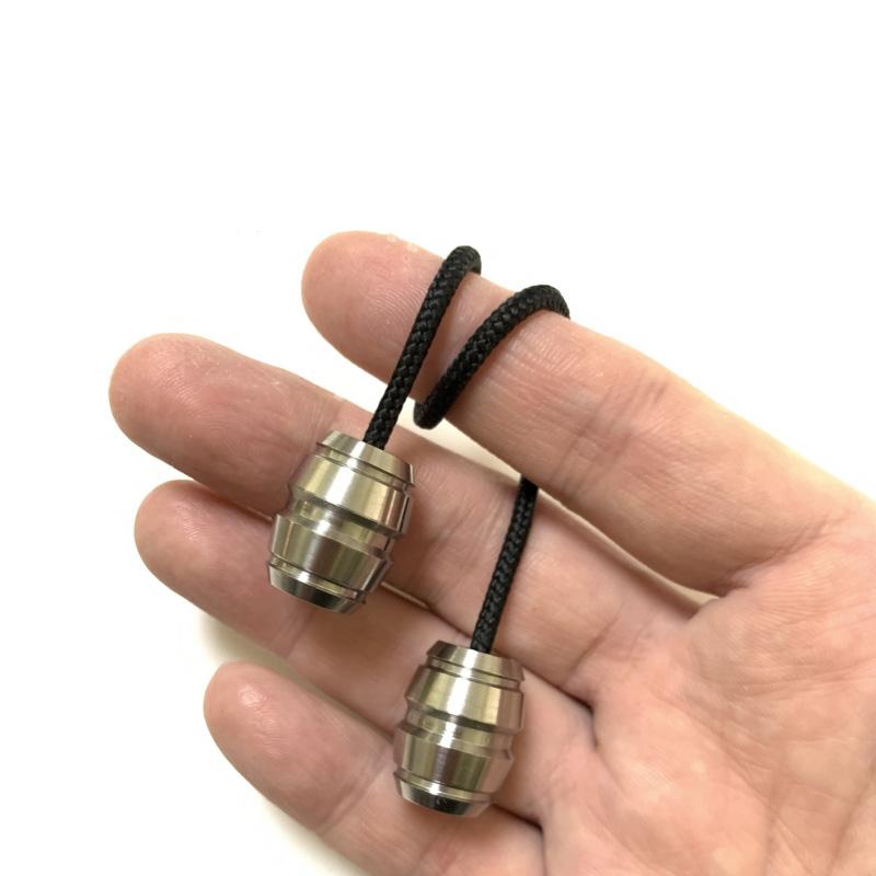 Cool Titanium Alloy Worry Fidget Beads Spin Bump Stylish Begleri EDC Fidget Toy Stress Relief ADHD Tool Outdoor Finger Game