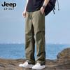 JEEP SPIRIT Men's Summer Ice Silk Straight Cargo Pants