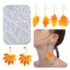 Silicone Pendant Mold Earring Molds Maple Leaf Shape Jewelry Molds Silicone Texture Present for Jewelry Enthusiasts