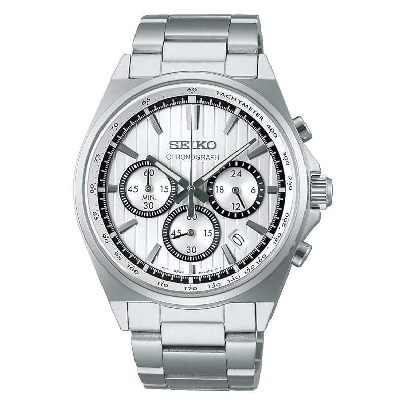 

[Seiko Watch] watch seiko selection S series battery operated quartz chronograph SBTR031 men s silver