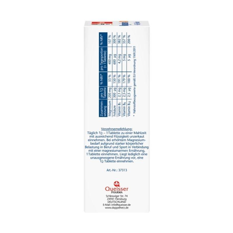 Doppelherz Magnesium 400+B1+B6+B12+Folsäure 120 Tabletten