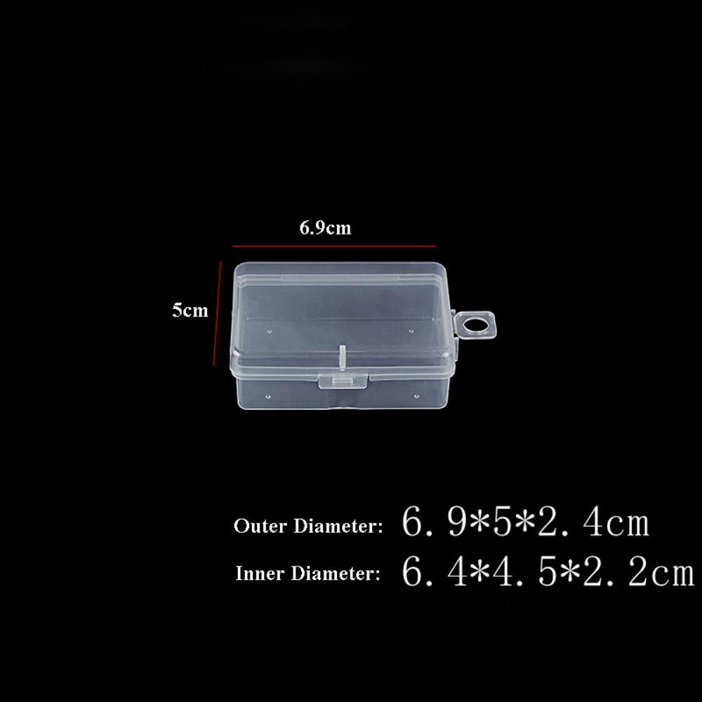 Square Jewelry Beads Container Plastic Sundries Organizer Small Items Case  Packing Boxes