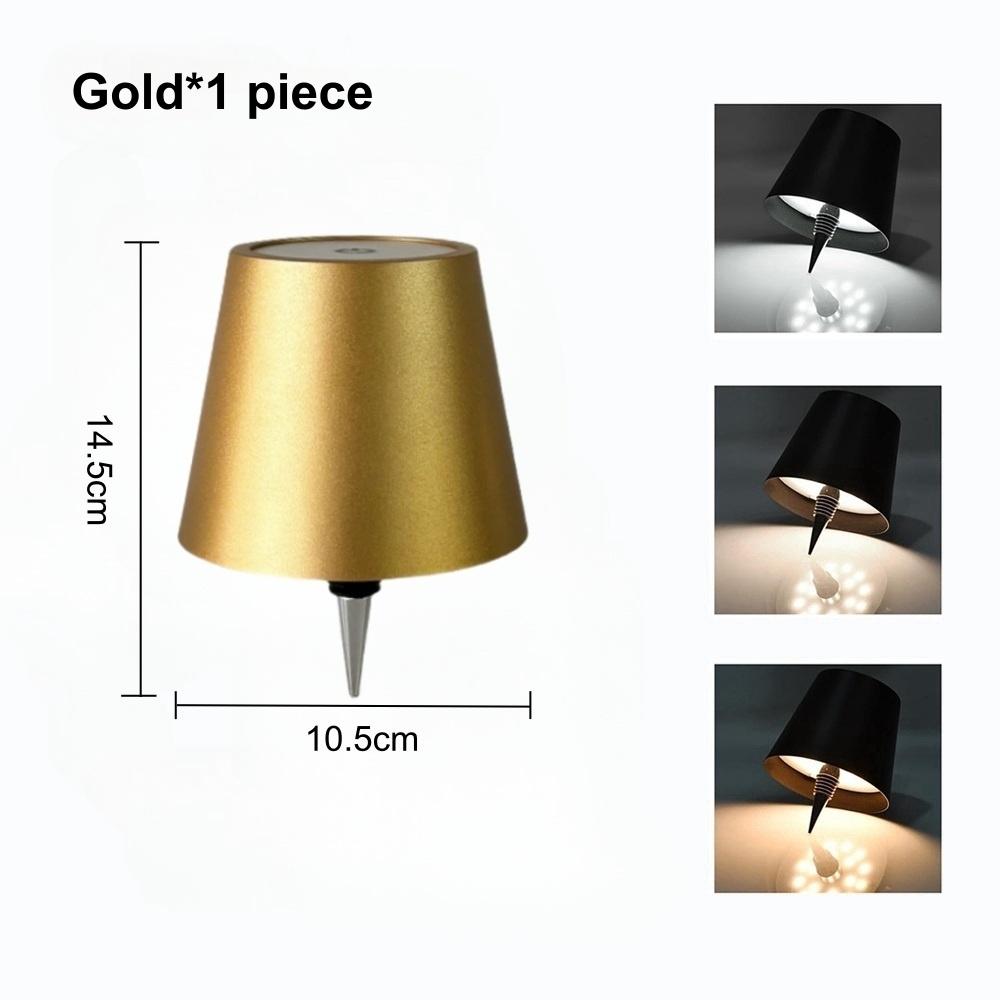 Wireless LED Wine Bottle Light Rechargeable Vases Table Lamp Touch Switch Night Light for Cafe Bar Club el Restaurant Decor