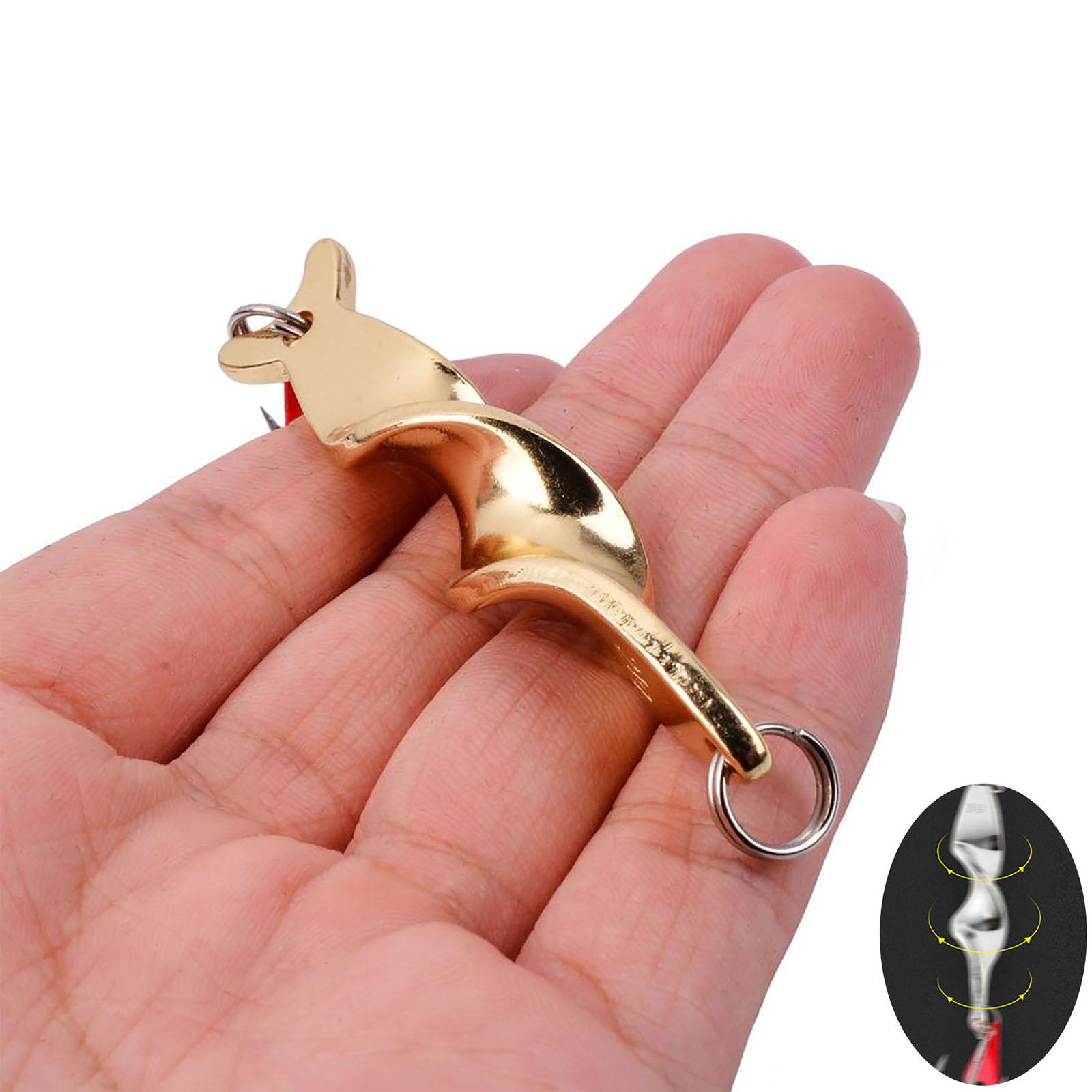 

Обертова металева блешня Ложка Рибальська приманка Приманки 7 г 10 г 14 г 21 г 28 г Приманка для дальнього закидання Аксесуари для риболовних снастей Gold 28g