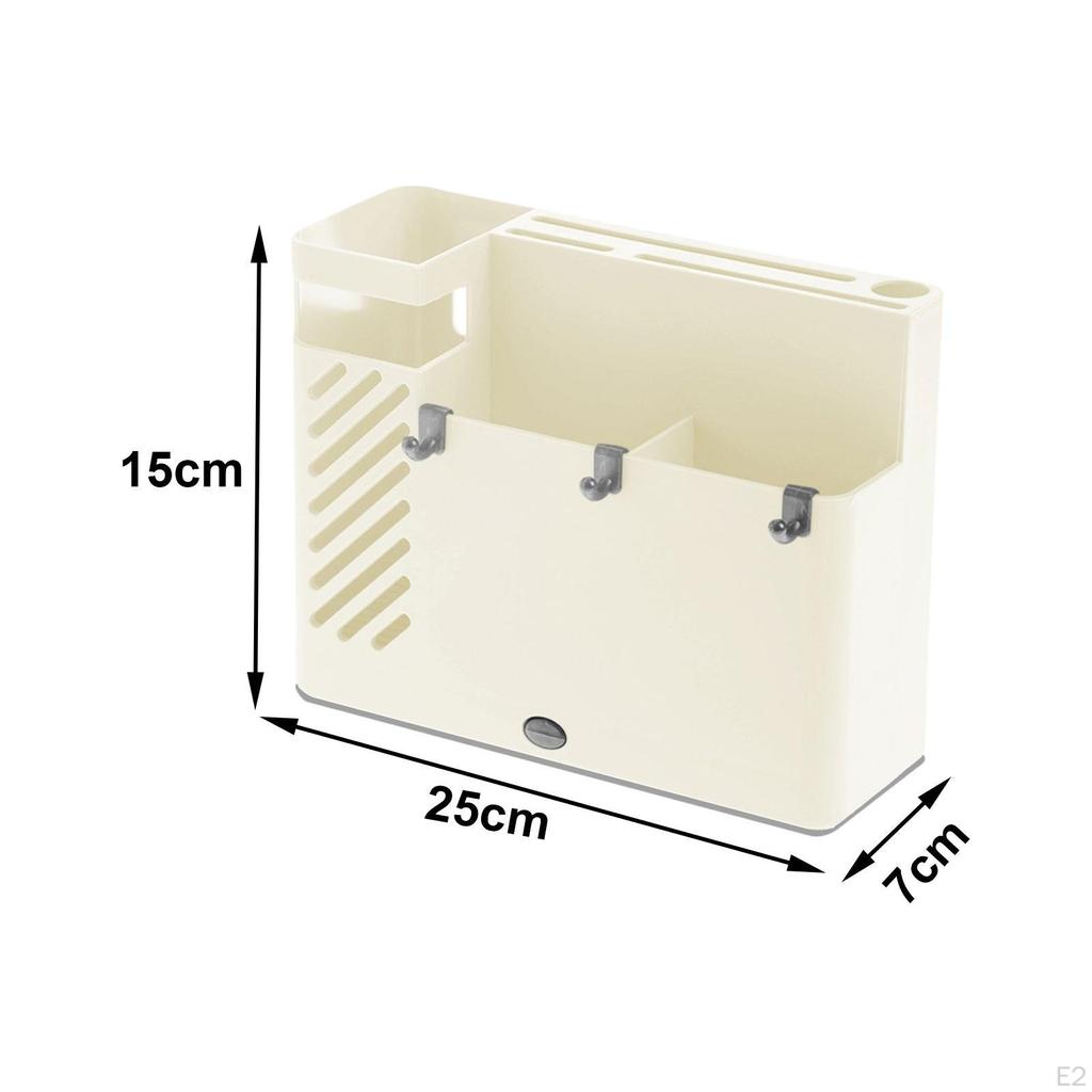 Chopstick Drainage Box Kitchen Utensil Rack, Wall Mount, Flatware Organizer Sturdy Chopsticks Holder