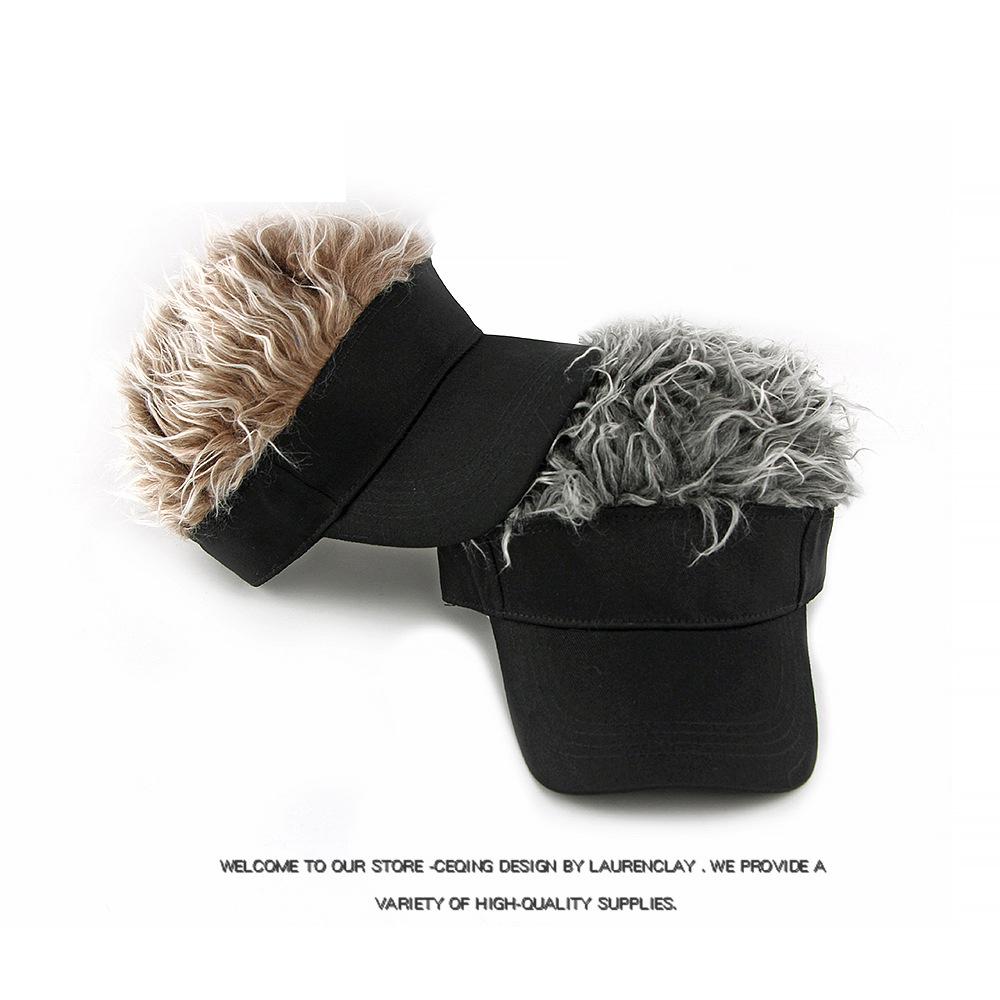 Funny Hat Men's Autumn Winter Outdoor Sunscreen Hat Cap Wig Cap Women Baseball Cap