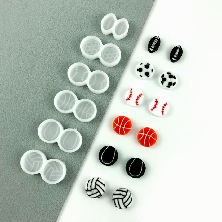 Earring Silicone Resin Mold,Ear Stud Resin Mold DIY Jewelry Casting Moulds