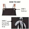 Multi-Scene Work Apron - for Chefs/Waiters/Suitable for Hotel/Restaurant/Coffee Shop/Baking/Manicure Shop Durable Work Uniform