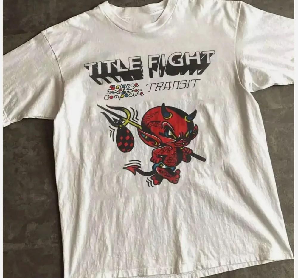 

NEW Title Fight Band Transit Gift For Lover White All Size Shirt 2XL