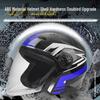 Unisex Flip-Up Motorcycle Helmet, All-Season, Personalized Half Helmet for Couples