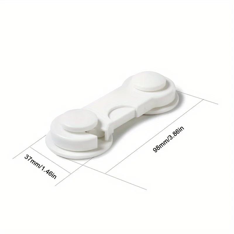 Premium Adjustable Plastic Cabinet Safety Drawer Locks Secure Anti-Pinch Door Locks for Home Improvement Kitchen