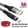 Type-C USB Extended Type USB C Fast Charge Cable 1/2/3/5/8m Phone Extend Charging Cable For Samsung Huawei Xiaomi OPPO VR Camera