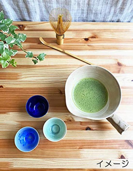 Saji Pottery Banko Ware Sencha Ultramarine Made in Japan Bowl, Blue, 74-9,