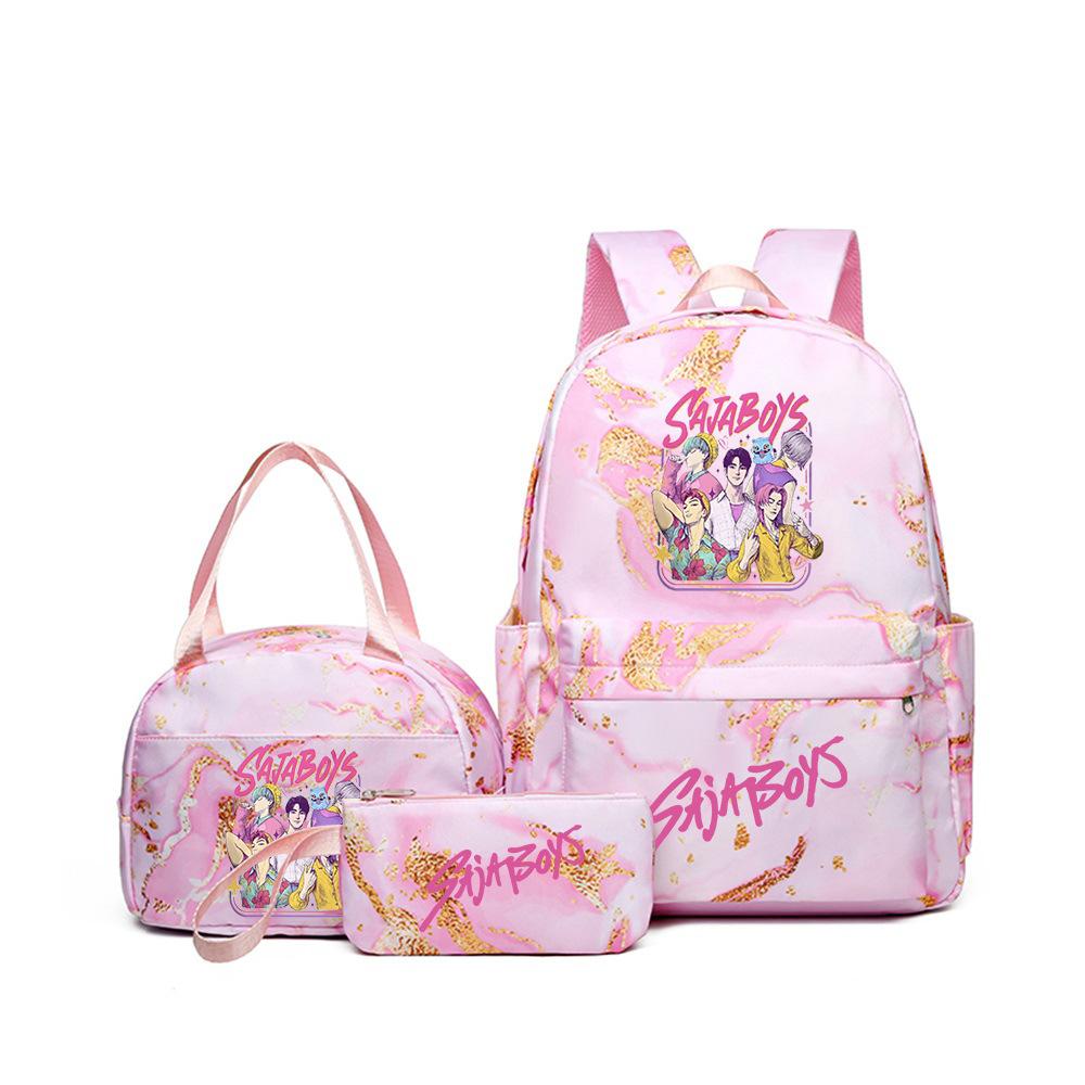 Witch Hunter Three-Piece Backpack Girl Digital Printing Elementary School Bag Large Capacity Backpack