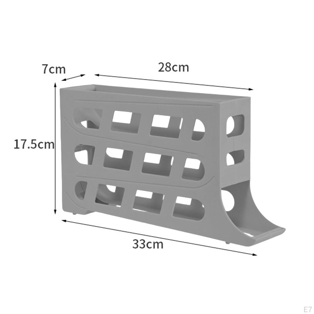Automatischer Roll-Down-Ei-Spender, frische Ablage, Organizer, Eierbehälter für