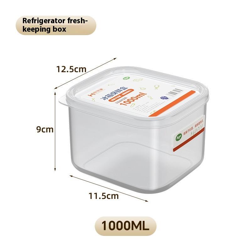 Fresh-keeping Box  for Food-grade Refrigerator Microwave Oven-heated Rectangular Fruit Vegetable Froze Meat Storage Sealed Box