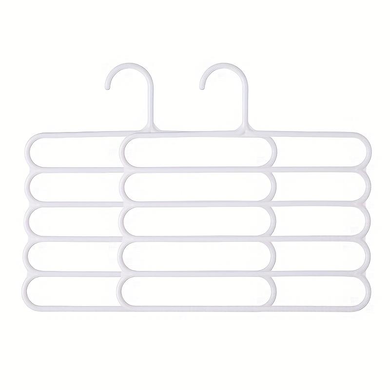 5Layers Closet Pants Organizer, Multifunctional Space Saving Cloth Hanger for Clothes Trousers Scarfs Ties