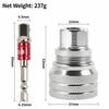 1Set Rustproof Adjustable Magic Socket 10-19mm Power Drill Adapter  Multifunctional Tool