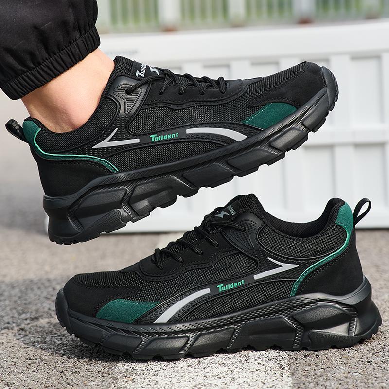 Lightweight Men's Safety Shoes Construction Work Shoes with A Steel Toe Men's Work Safety Boots Non Slip Men Protective Sneakers
