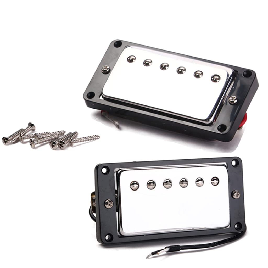 [Ogdni] Humbucker Gitarowy Zestaw Przetworników Dwucewkowych, Wymiana na Szyjkę i Mostek (GMC07)