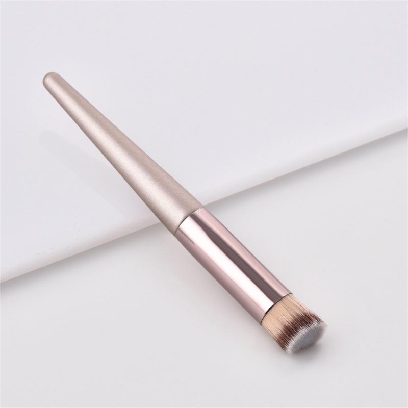 Angled Face Brush Dense and Soft Synthetic Fibers Powder Buffing Brushes For Seamless Makeup Cream Blending Brushes