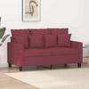 VidaXL 2-Seater Sofa, Loveseat with Pillows, Seat with Padded Armrests and Backrest, Living Room Furniture, Modern, 359265