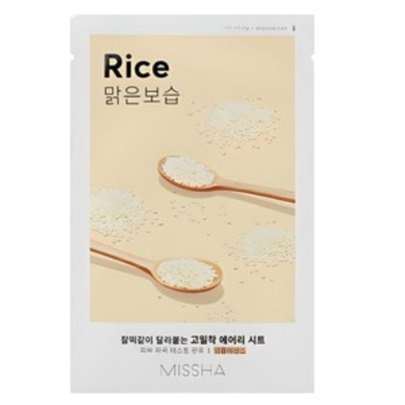 MISSHA Tuchmaske mit luftiger Passform (Reis) 20 Blatt