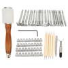Leather Sculpture Stamping Tools Incisive DIY Durable Sturdy Convenient Leather Working Tools