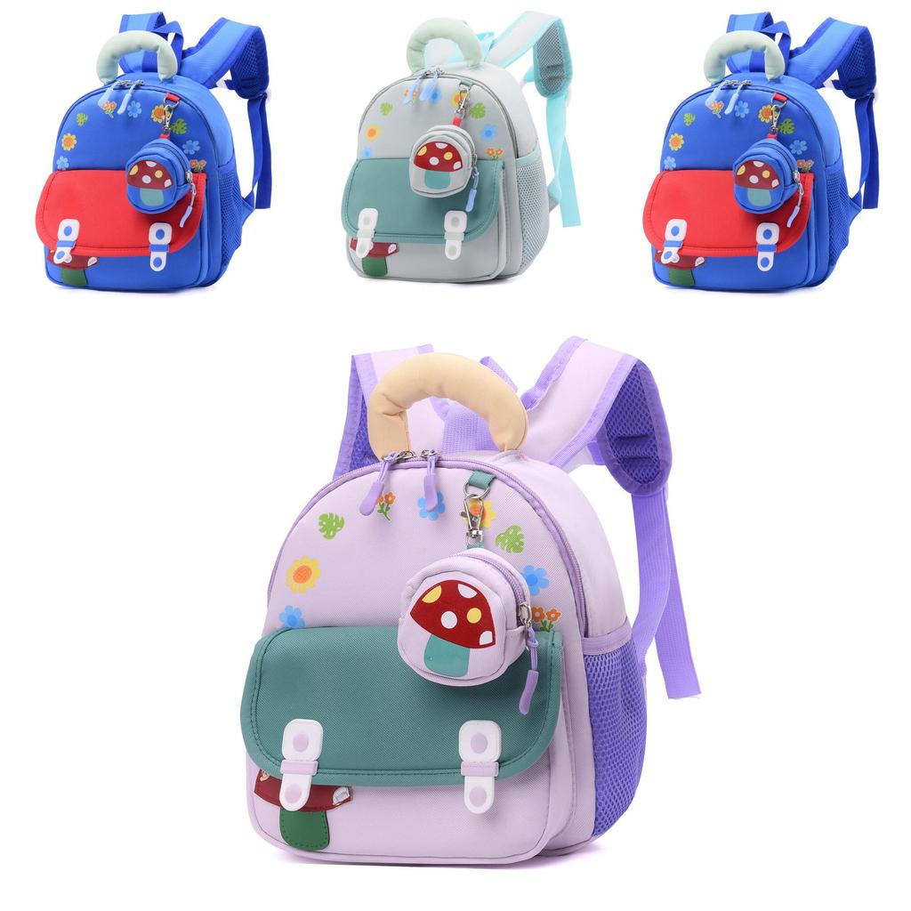 Kids Cartoon School Backpack For Preschoolers With Breathable Oxford Fabric For Boys And Girls