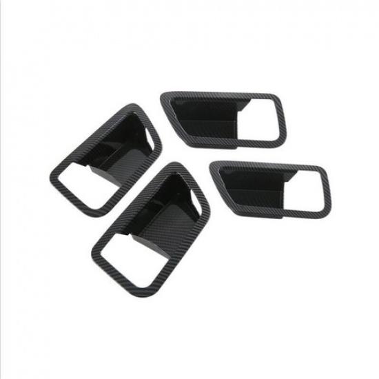 For Toyota Tundra -2024 Carbon Fiber Interior Door Handle Bowl Cover Trim