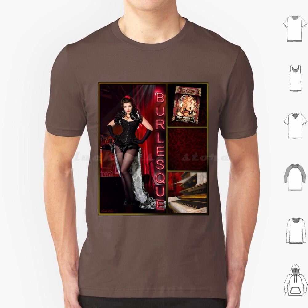 Dance SeriesBurlesque T Shirt Men Women Kids 6xl Dance Dancer Burlesque Music Triptych Red Woman Female Lindaleesart Linda