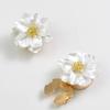 Flower Shape Button Covers Clothing Decoration Flower Button Covers Pearl Sleeve Button Clip  Cloth