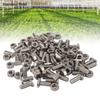 50 Stück Gewächshaus Schrauben Muttern Set Edelstahl M6X14 Schrauben Und M6 Sechskantmuttern Für Außenpflanzen Gartenbau