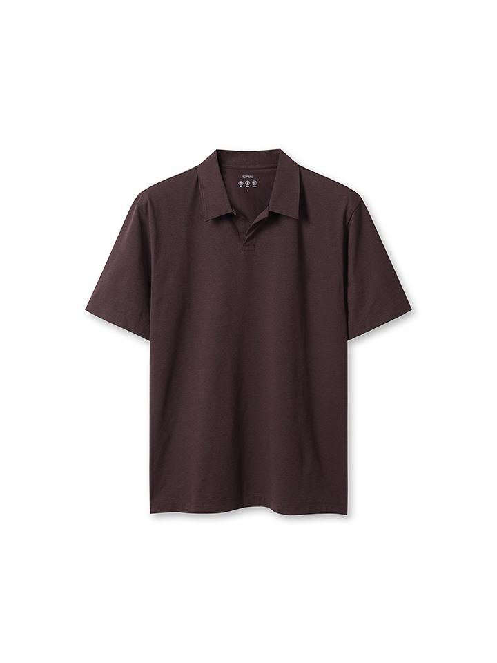 Top Ten Men'S) Quick-Dry Slit Collar Polo Shirt_Msf2Tt1001