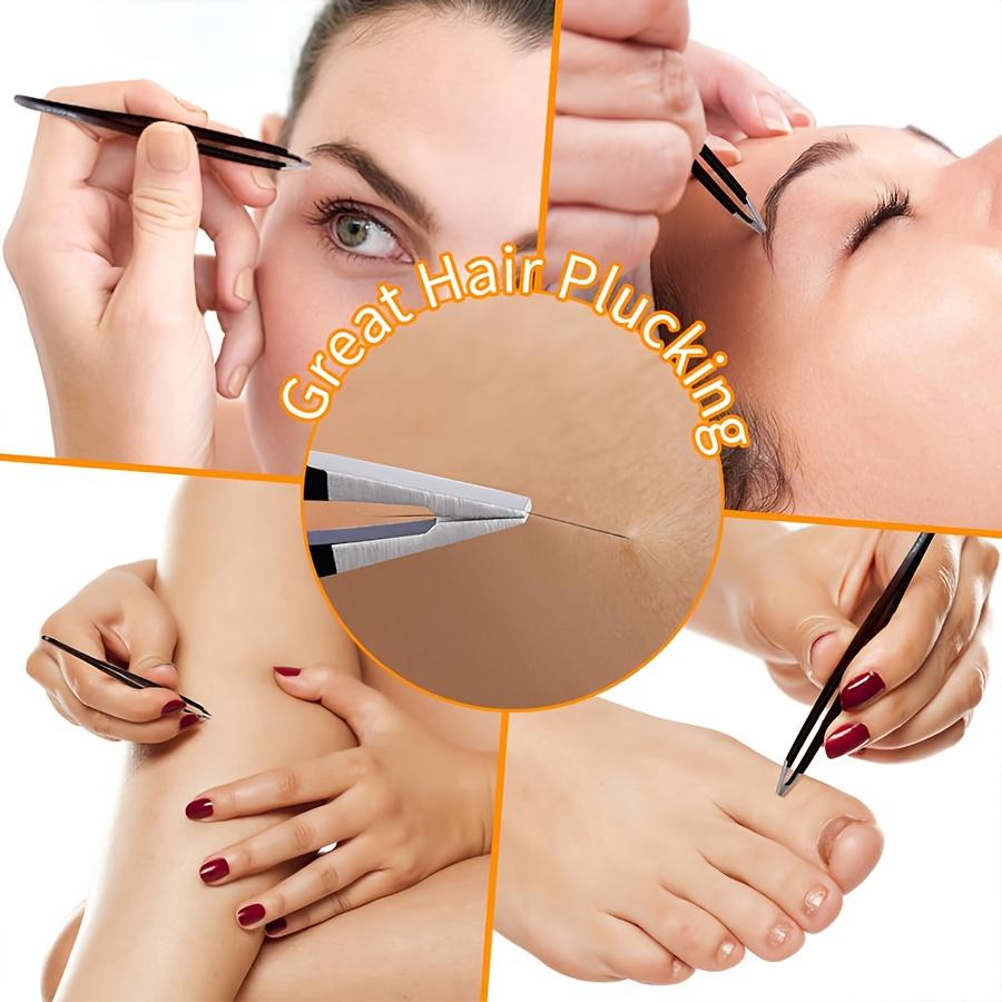 Women's facial hair tweezers 7-pack eyebrow tweezers set endogenous hair tweezers set eyebrow brush
