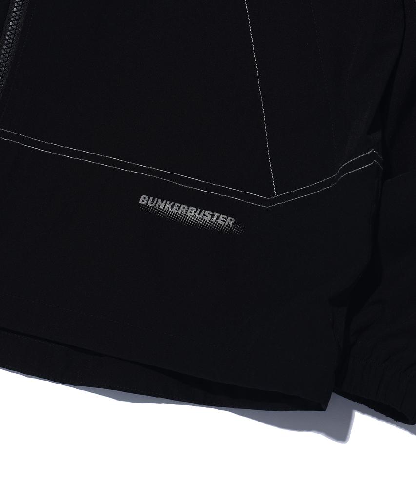 Bunkerbuster Stitch Contrast High-Neck Windbreaker Mq2Ju203_Black