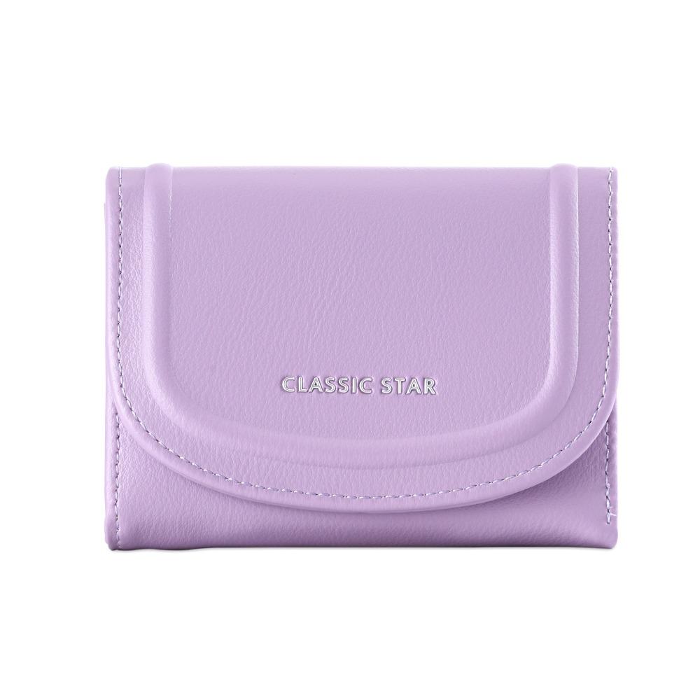 Fold Women's Wallet Solid Color Student Purse New Short Wallet  Ladies