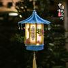 Mid-Autumn Festival Luminous Chinese Palace Lantern DIY Kit: Ancient-Style Handmade Flower Lantern for Children.