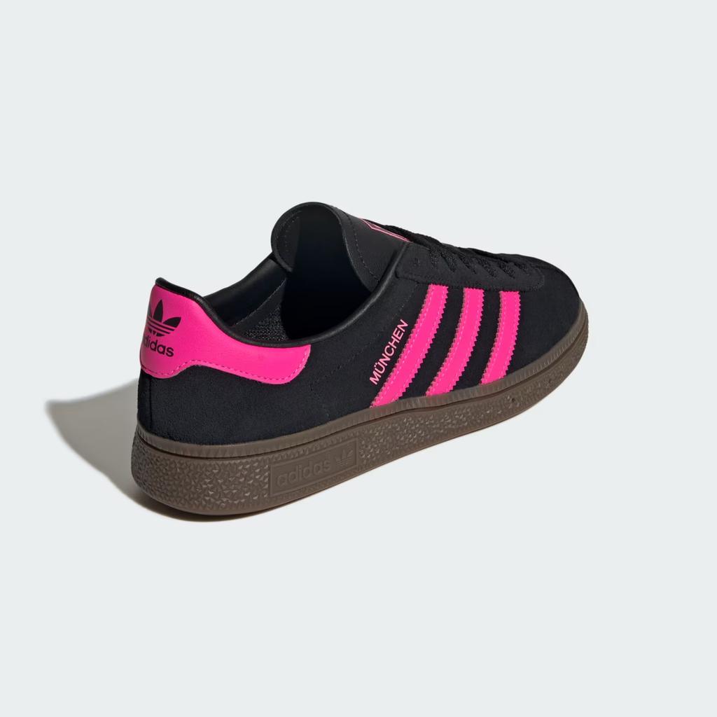 JS4000 adidas Originals Munchen Core Black Lucid Pink Gum (Men's)