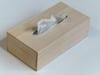 Urakami Kiri Kogei Paulownia Wood Tissue Box, Natural Wood, Made In Japan