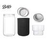 Gluten-free Sprout Container Sprouting Jar Kit, Wide Mouth Glass with Lid, Blackout Stainless Steel Mesh Lid Sleeve, Plant Growing Kit for Home