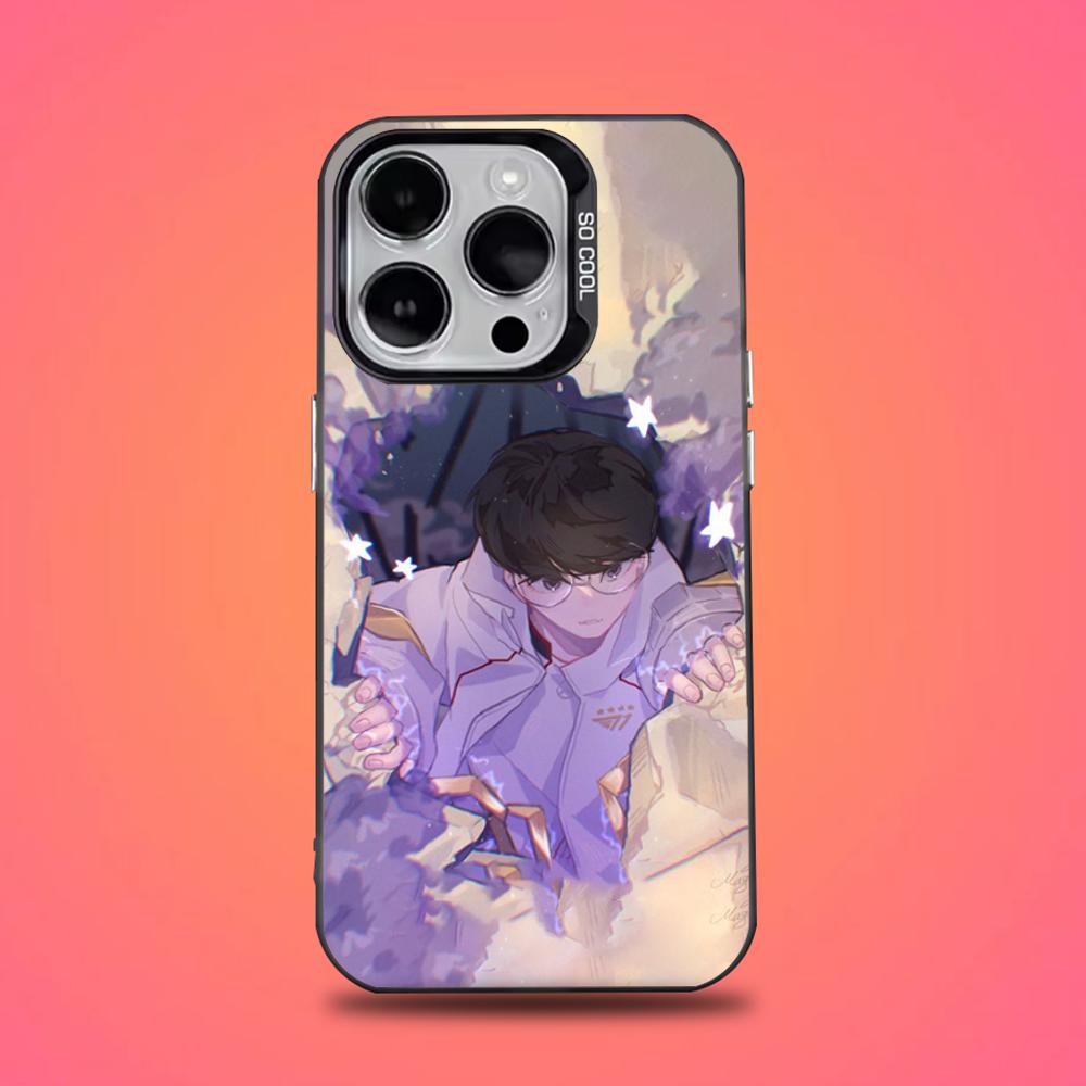 

Faker T1 L-Lols Phone Case For iPhone 16,15,14,13,12,11,Pro,Max,Plus,Mini,XS,SE Anti Fall Black Matte Hard Bumper iphone15plus