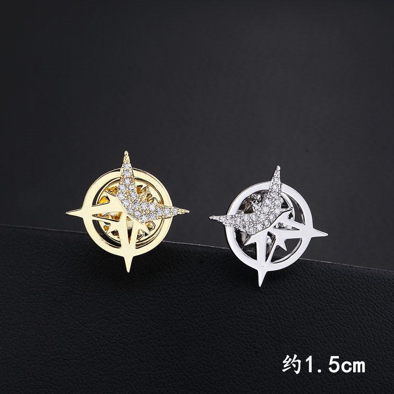 Men's Suit Brooch Groom Wedding Collar Flower Korean Version Wedding Collar Pin Suit Pin Brooch Simple Badge Accessories