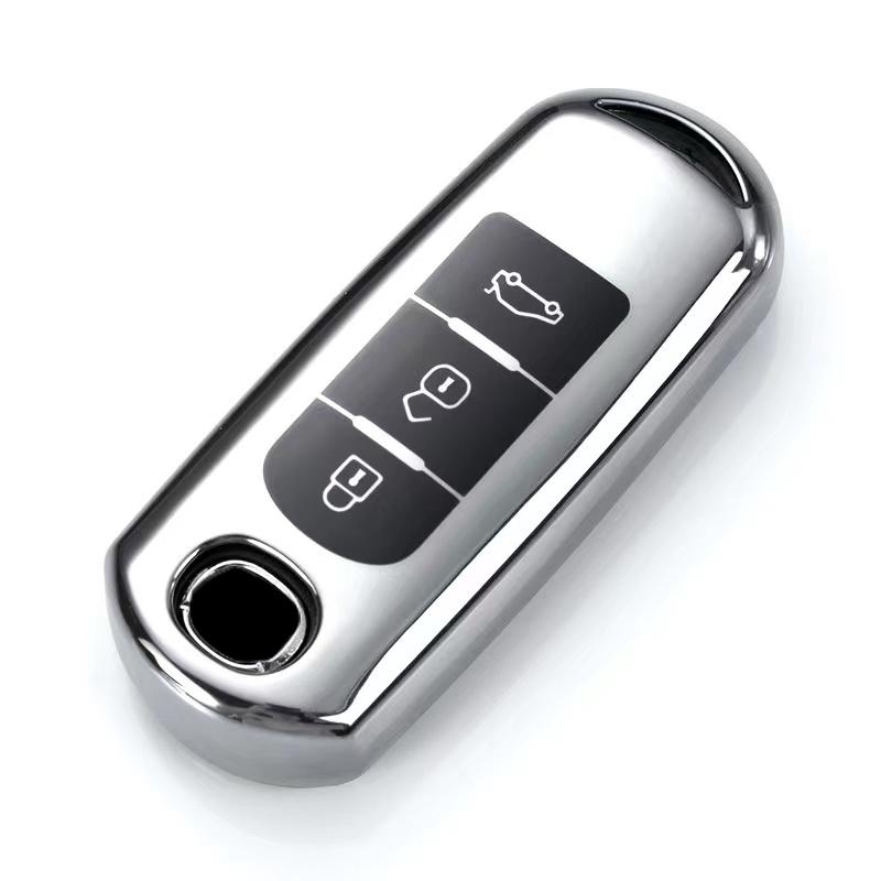 

For Mazda Atenza Axela 2 3 6 Demio Cx-5 Cx5 Cx-3 Cx7 Cx-9 Cx30 2/3 Buttons Tpu Car Key Case Cover Shell Fob