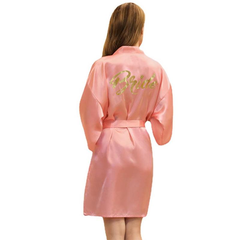 Women's Summer Thin Solid Robe Ladies Sleepwear Letters Print Kimono Lace Up Loungewear