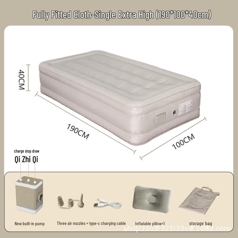 Automatic Inflatable Outdoor Camping Sofa Bed - PVC Flocking Air Mattress