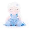 16inches Baby Dolls  Plush Fair Haired Princess Dolls Blue for Baby’s First Birthday and Girls’ Gifts