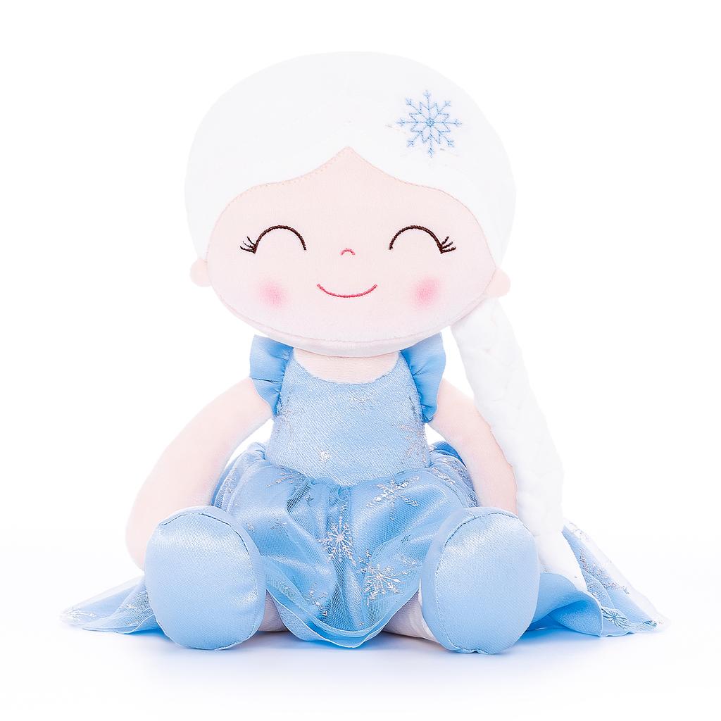 16inches Baby Dolls  Plush Fair Haired Princess Dolls Blue for Baby’s First Birthday and Girls’ Gifts
