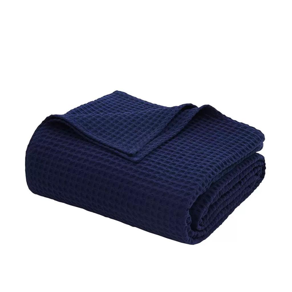 Waffle Baby Blanket Soft Thickened Newborn Quilt Multifunctional Solid Color Bath Towel Blanket
