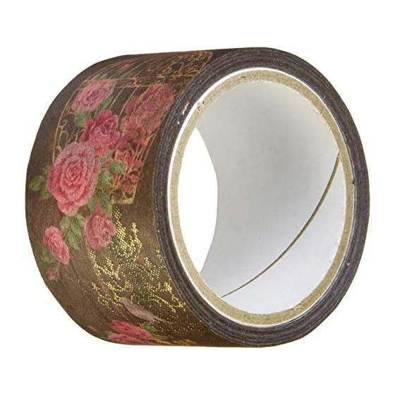 Kamiiso Sansho, Masking Tape Birdcage and Rose 25mm x 5m GR-4069